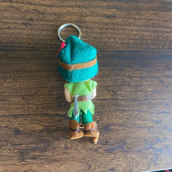 Small Vintage Handmade Yarn Peter Pan Keychain - Picture 4 of 4